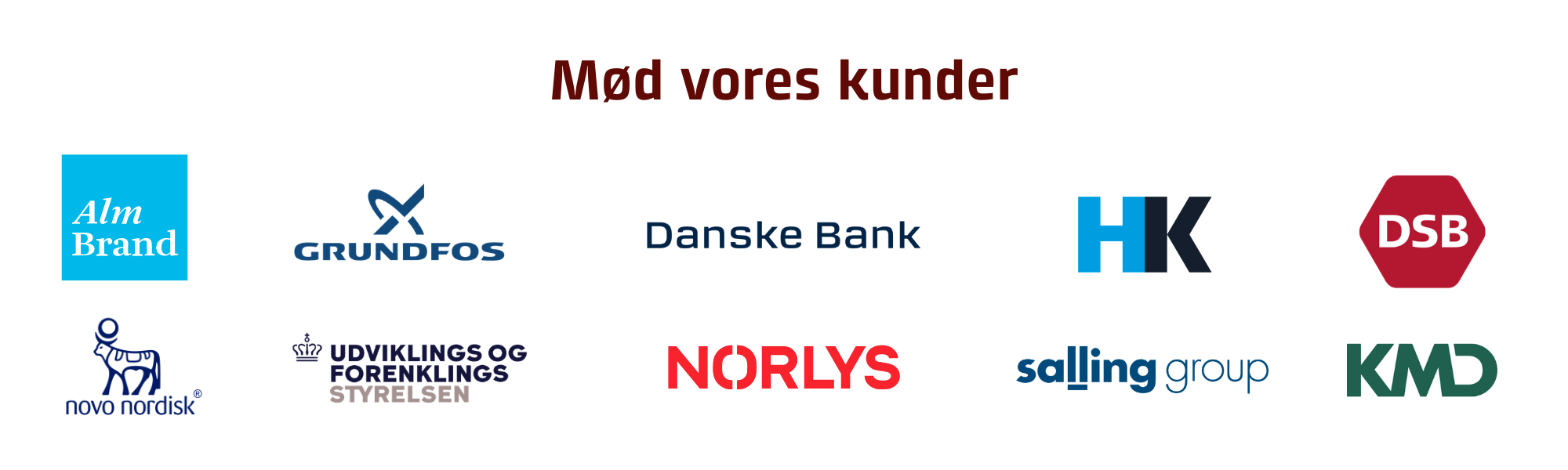 M�d vores kunder – eksempler p� virksomheder, der bruger firmakurser